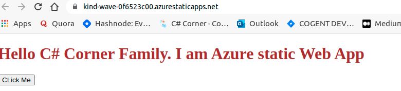Getting Started with Azure Static Web App